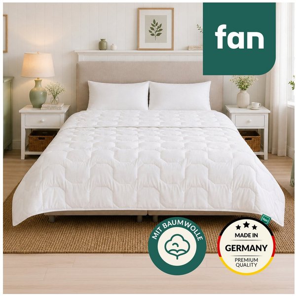 fan Baumwollbettdecke Kansas, Bettdecken für Sommer und Winter, Decke, Füllung: 100% Baumwolle, Bezug: 100% Baumwolle, Bettdecke 135x200 cm, 155x220 cm und weit