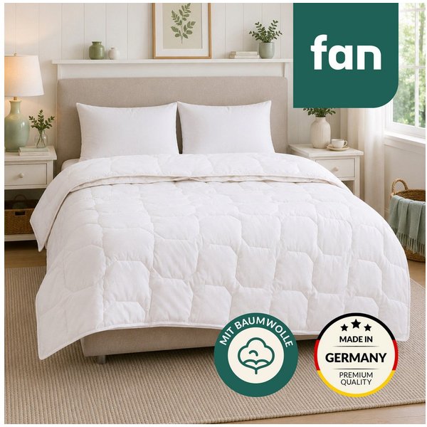 fan Baumwollbettdecke Kansas, Bettdecken für Sommer und Winter, Decke, Füllung: 100% Baumwolle, Bezug: 100% Baumwolle, Bettdecke 135x200 cm, 155x220 cm und weit