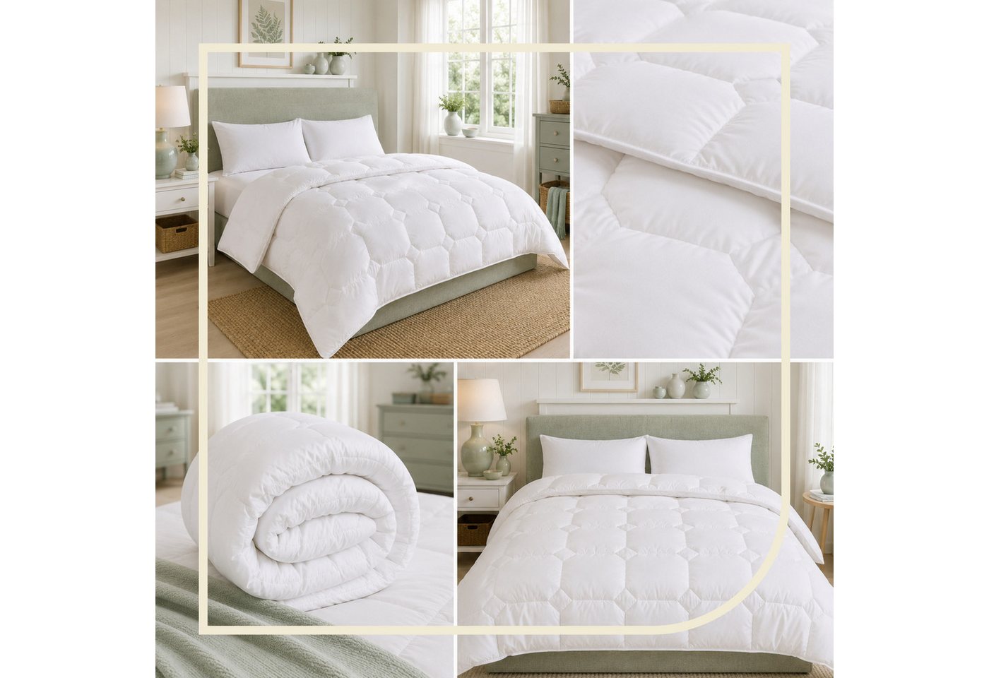 fan Baumwollbettdecke Kansas, Bettdecken für Sommer und Winter, Decke, Füllung: 100% Baumwolle, Bezug: 100% Baumwolle, Bettdecke 135x200 cm, 155x220 cm und weit – Bild 5 von 5