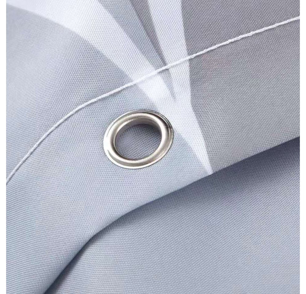 Fanci Home Duschvorhang Wassertropf Polyester Anti-Schimmel Textil wasserdicht (Schimmelresistent Wasserabweisend), Anti-Bakteriell Waschbar inklusive Ringe Dus – Bild 4 von 5
