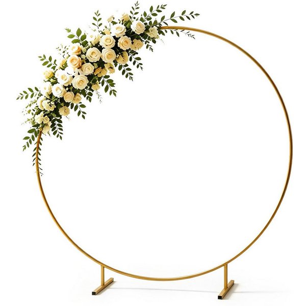 FANNOU Fensterdekoration Ballonbogenständer, goldener Ständer, Rahmen, Hochzeit