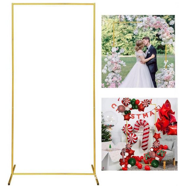 FANNOU Hintergrundsystem Hochzeitsbogen Hintergrund Ständer, Hochzeitsbogen Gestell, Hochzeit Bogen Hintergrund Rahmen, für Hochzeit, Geburtstag, Party