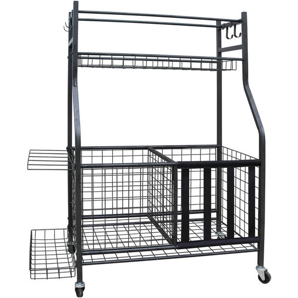 FANNOU Sportgeräte-Regalwagen mit Rollen, 116 x 73 x 41,5 cm, 1-tlg.