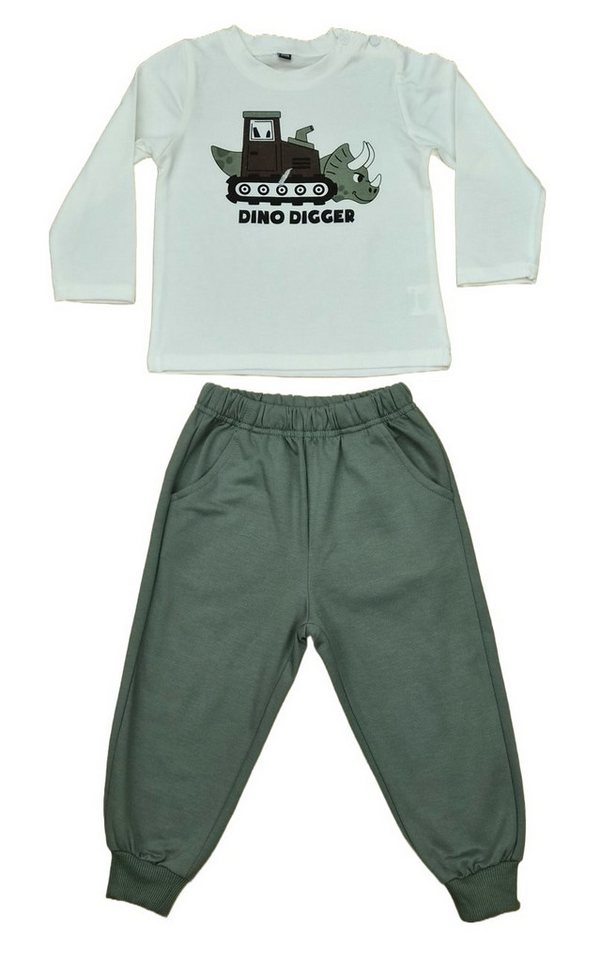 Fashion Boy Shirt, Hose & Jäckchen 3-teiliges Set mit Kapuzenjacke, Langarmshirt & Jogginghose JF2336 (Set, Kapuzenjacke, Langarmshirt & Jogginghose) – Bild 3 von 5