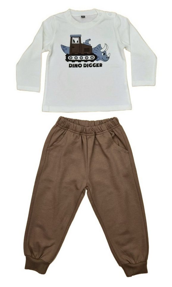 Fashion Boy Shirt, Hose & Jäckchen 3-teiliges Set mit Kapuzenjacke, Langarmshirt & Jogginghose JF2336 (Set, Kapuzenjacke, Langarmshirt & Jogginghose) – Bild 3 von 5