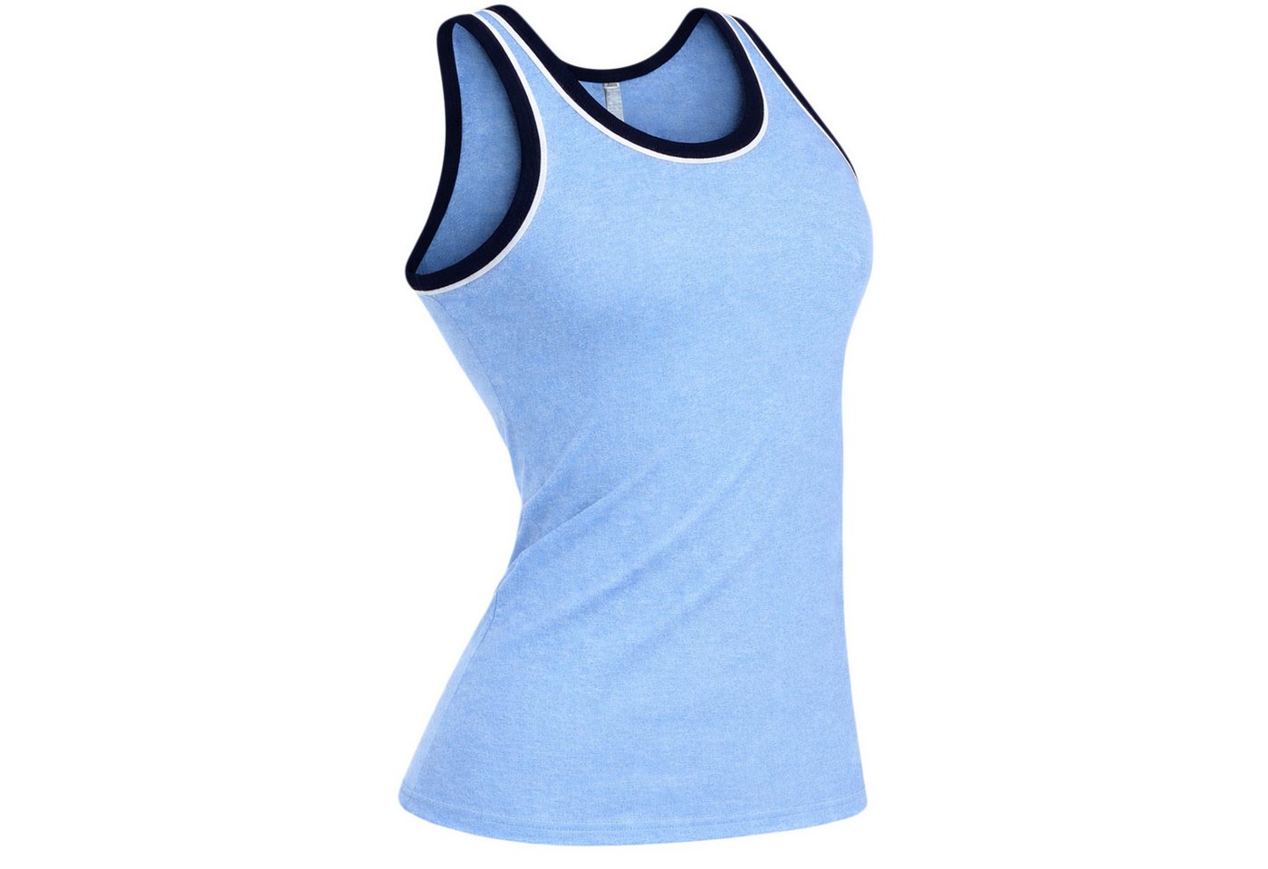 Fashionschmiede Unterhemd Herren Unterhemd 4er Pack Baumwolle Tank Top melange Achselshirts (Set, 4-St., 4er-Pack) Ohne störende Seitennähte, Formstabil – Bild 5 von 5