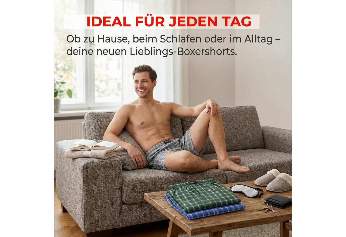 Fashionschmiede Webboxer Herren Webboxer Baumwolle Boxershort 3er & 6er Pack Sparpack S - 6XL (Spar-Set, 6-St., 3er-Pack) Bequemer Schnitt ohne Einengen – Bild 2 von 5