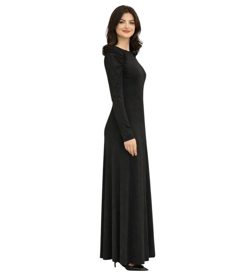 fashionshowcase Abendkleid Damen Maxikleid Hijab Kleid mit Raglanärmeln - Modest Fashion elastisch – Bild 2 von 3