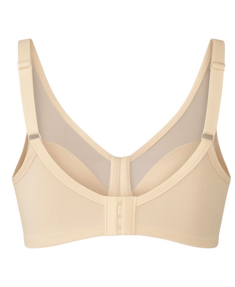 fashionshowcase Bügel-BH BH Soft Cup mit Bügel, Mesh-Einsatz, nahtlos, bequem & unsichtbar (1-tlg) Nahtlos, Mesh-Einsatz, große Größen, formend – Bild 3 von 3