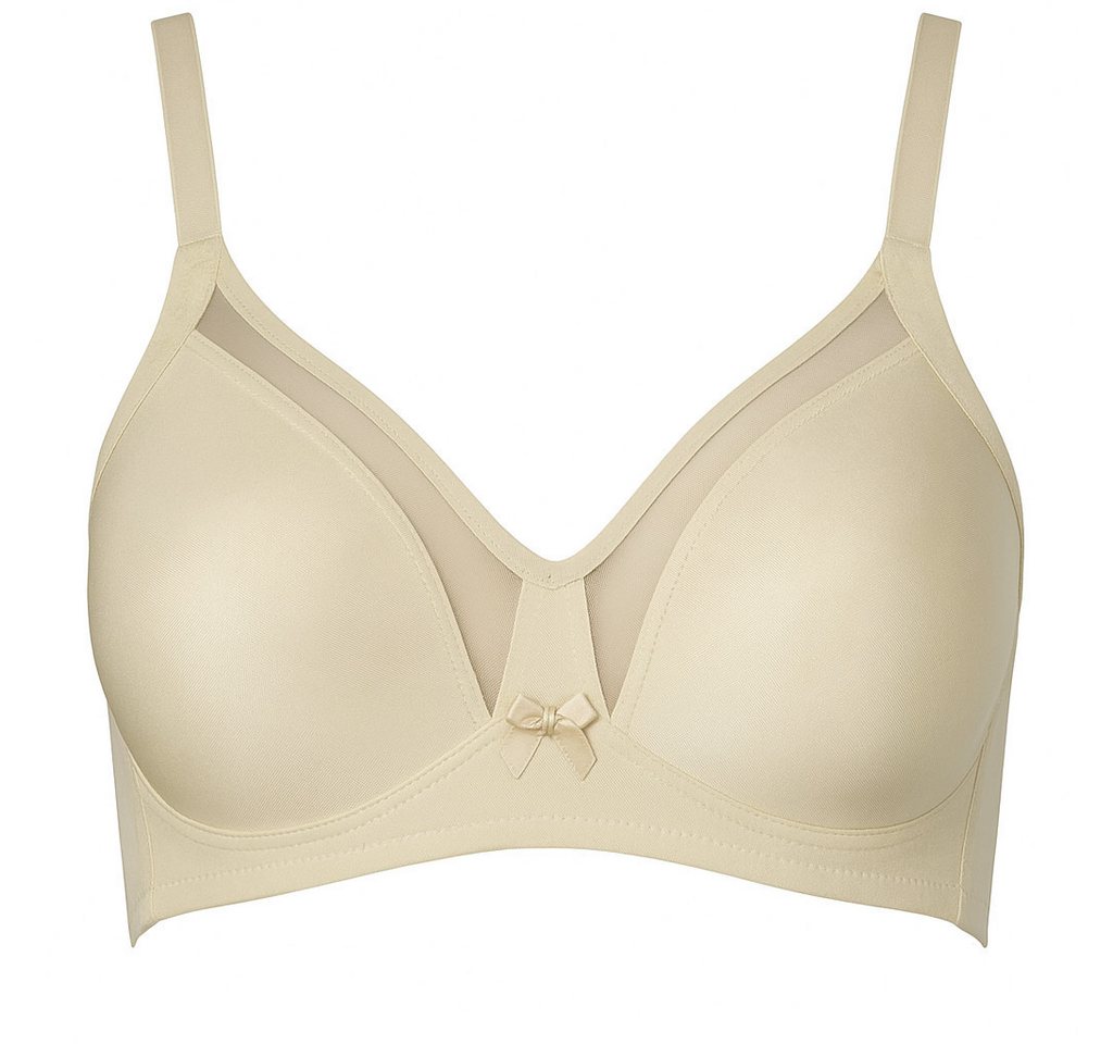 fashionshowcase Bügel-BH Soft Cups Mesh-Einsatz Zierschleife, 85–105 B/C/D, 3 Farben (1-tlg) Mesh-Einsatz, blickdicht – Bild 2 von 5