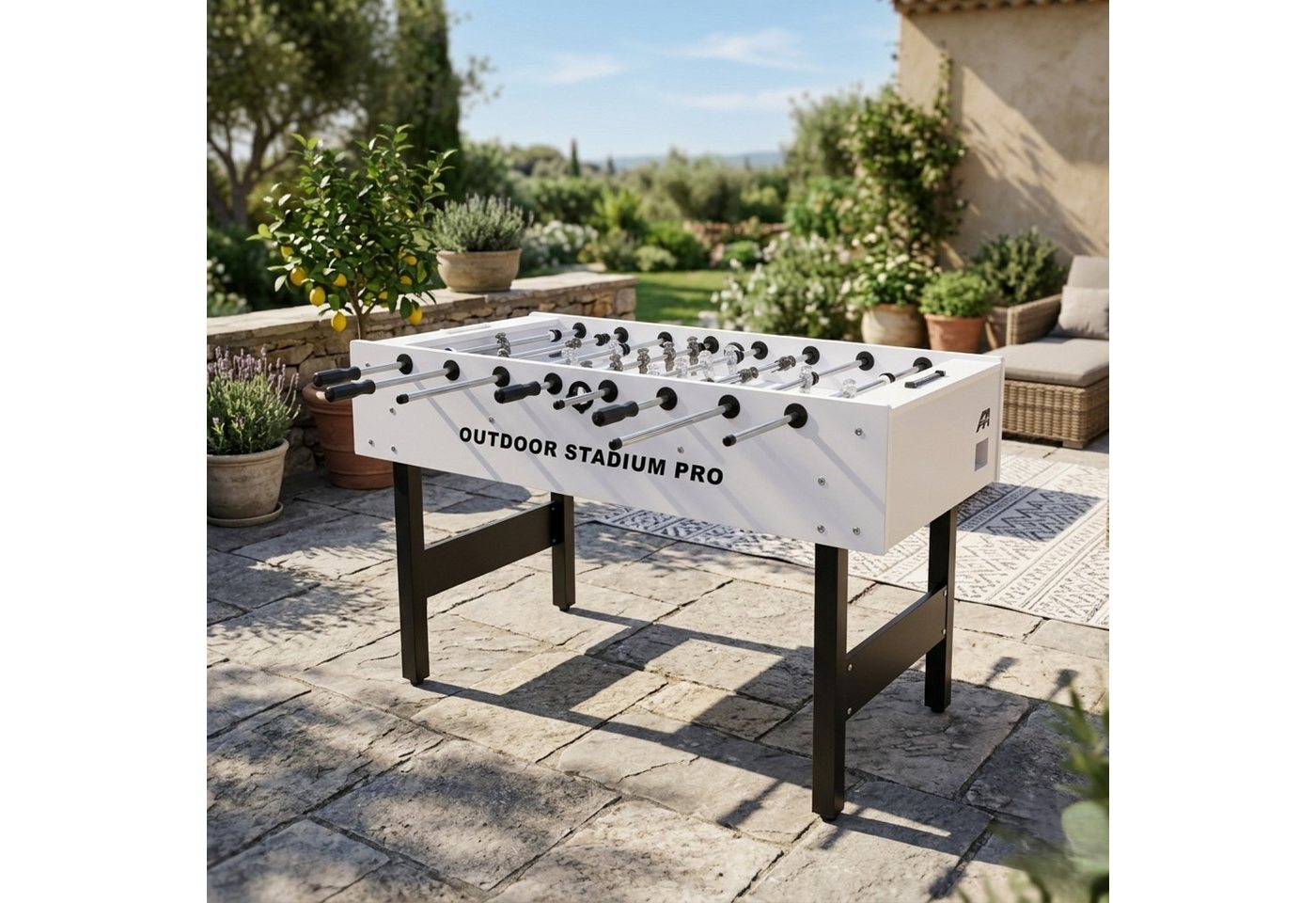FASports Kickertisch Outdoor Stadium Pro, wasserfester Fußballtisch, Kicker Outdoor/Indoor (WM-Deal zur Fußball WM 2026, 1-tlg., Turniergröße, Outdoor-Tischkick – Bild 2 von 5