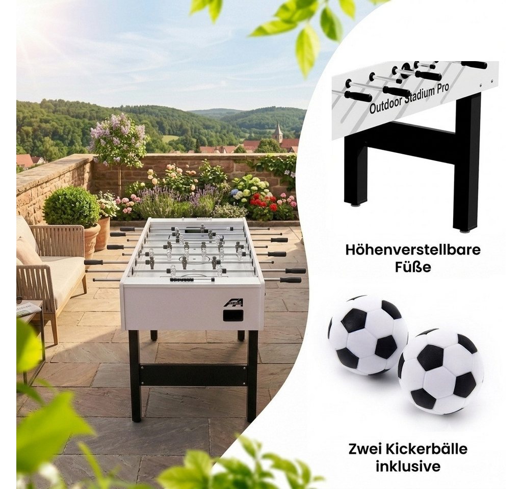 FASports Kickertisch Outdoor Stadium Pro, wasserfester Fußballtisch, Kicker Outdoor/Indoor (WM-Deal zur Fußball WM 2026, 1-tlg., Turniergröße, Outdoor-Tischkick – Bild 4 von 5