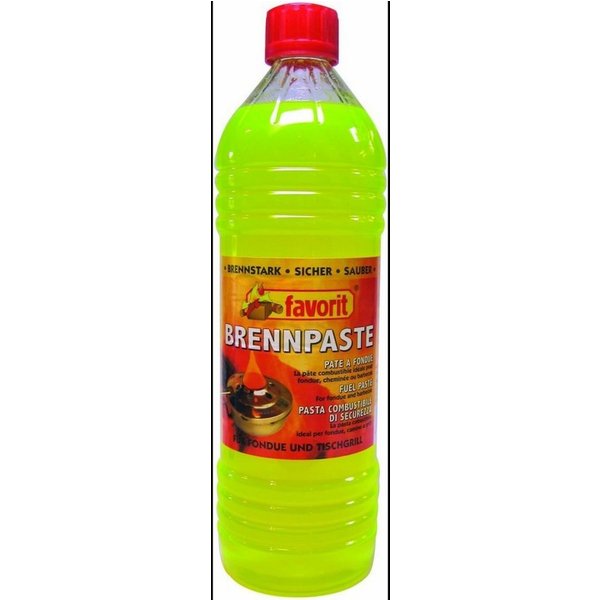 favorit Brennpaste Brennpaste 1805, 1 Liter,Alkohol, rußfrei, für Fondues usw., (1-St)