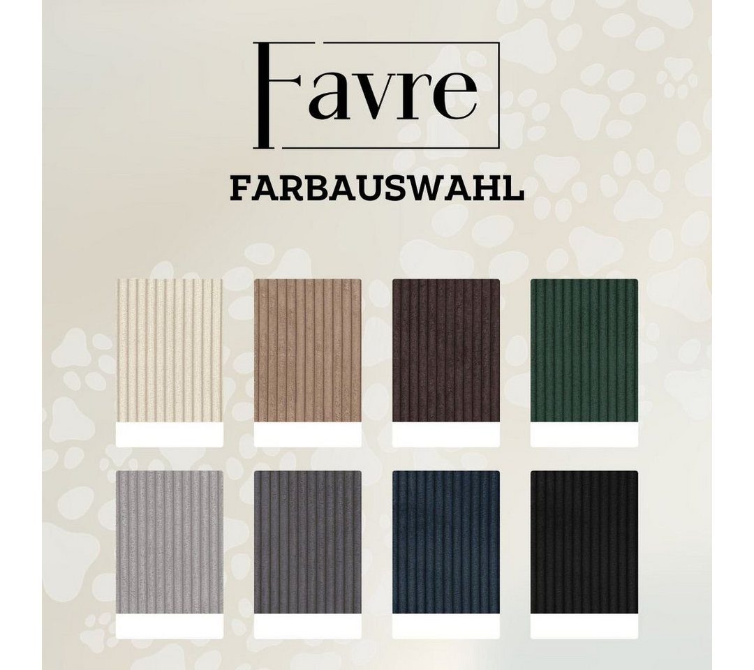 FAVRE Tierbett Soft Stripe Hundebett, Katzenbett, Farb- und Größenwahl, 100&% Polyester – Bild 3 von 5