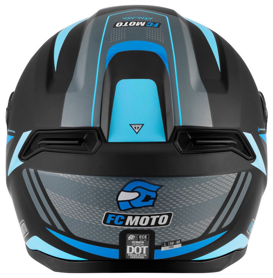 FC-Moto Motorradhelm FF114B Zeron Helm, Vorbereitet Für Pinlockscheibe,herausnehmbares Innenfutter – Bild 4 von 5