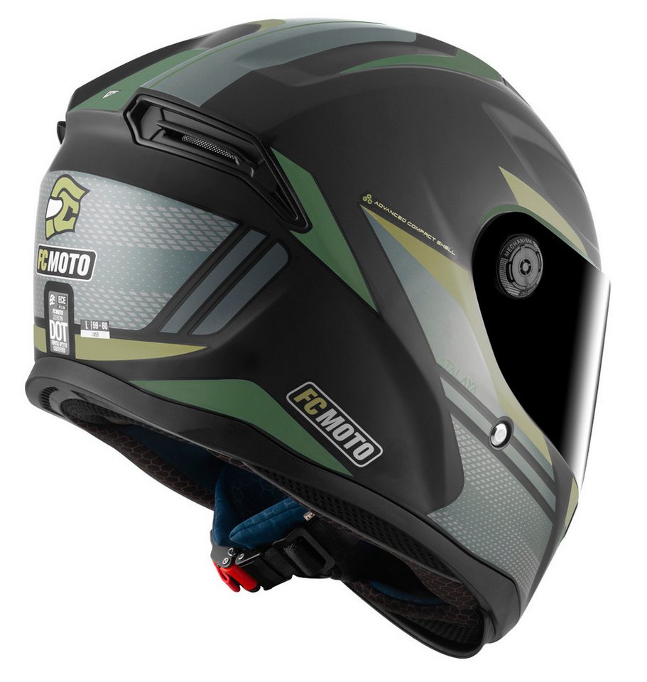 FC-Moto Motorradhelm FF114B Zeron Helm, Vorbereitet Für Pinlockscheibe,herausnehmbares Innenfutter – Bild 5 von 5