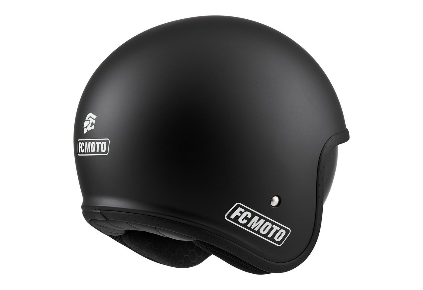 FC-Moto Motorradhelm G-295 Jethelm, Herausnehmbares Innenfutter,integriertes Sonnenvisier – Bild 2 von 5