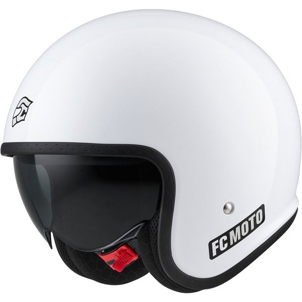 FC-Moto Motorradhelm G-295 Jethelm, Herausnehmbares Innenfutter,integriertes Sonnenvisier