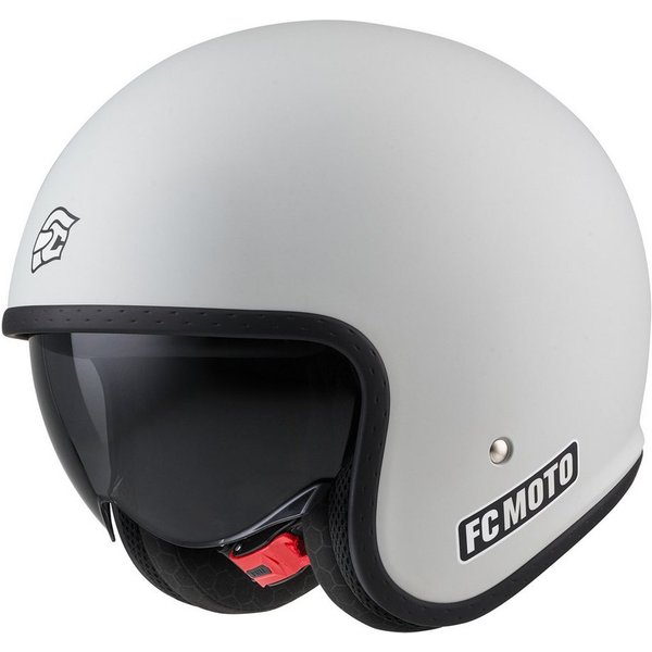 FC-Moto Motorradhelm G-295 Jethelm, Herausnehmbares Innenfutter,integriertes Sonnenvisier