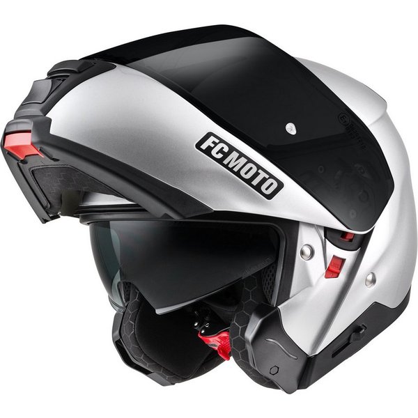 FC-Moto Motorradhelm G-376 Klapphelm, Herausnehmbares Innenfutter,integriertes Sonnenvisier