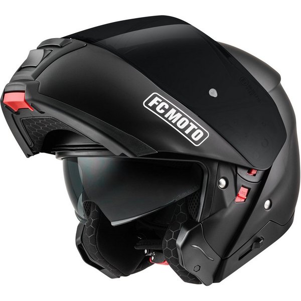 FC-Moto Motorradhelm G-376 Klapphelm, Herausnehmbares Innenfutter,integriertes Sonnenvisier