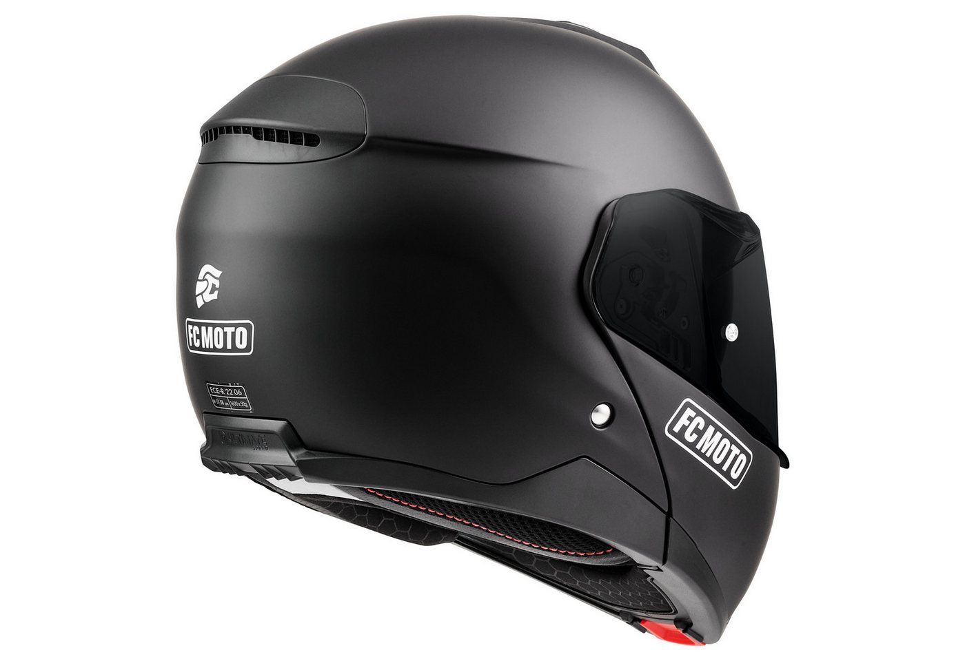 FC-Moto Motorradhelm G-376 Klapphelm, Herausnehmbares Innenfutter,integriertes Sonnenvisier – Bild 3 von 5