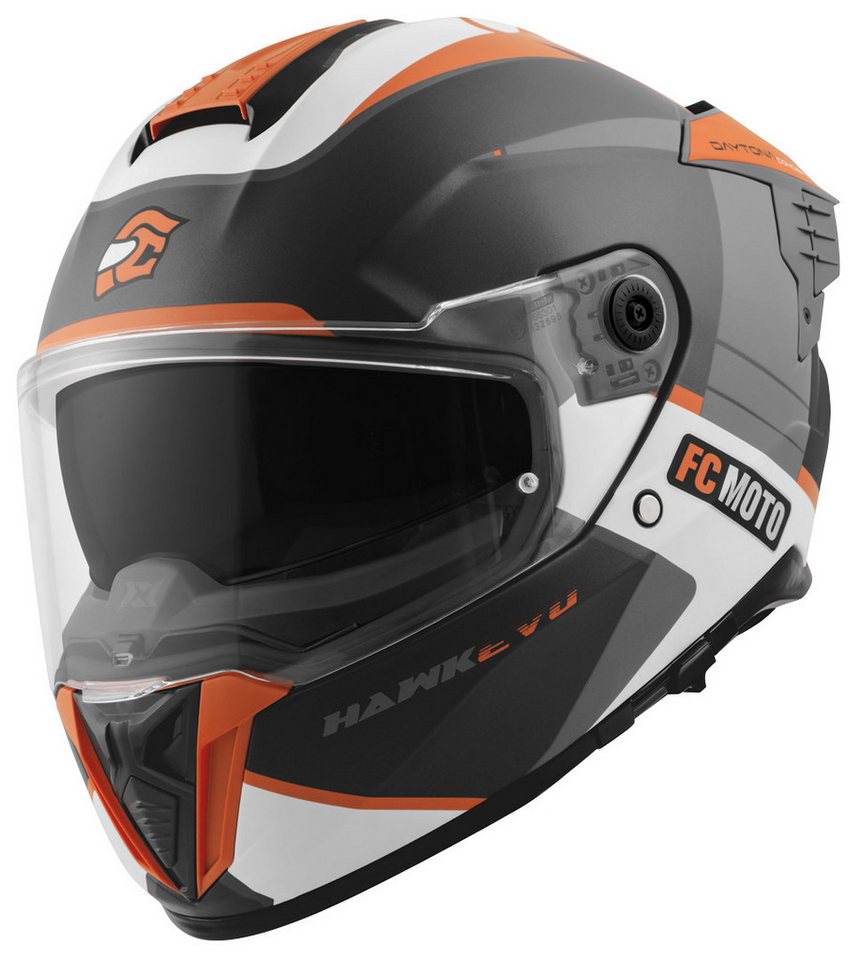 FC-Moto Motorradhelm Hawk EVO-X Helm, Vorbereitet Für Kommunikationssystem,herausnehmbares Innenfutter – Bild 2 von 5