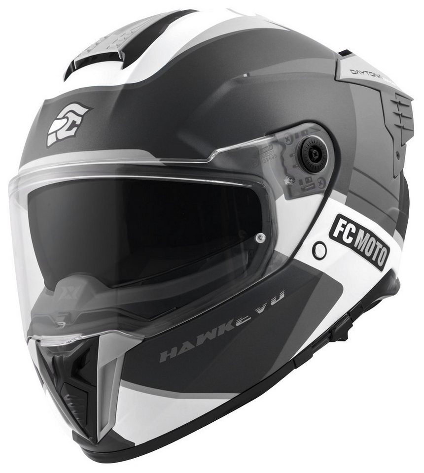 FC-Moto Motorradhelm Hawk EVO-X Helm, Vorbereitet Für Kommunikationssystem,herausnehmbares Innenfutter – Bild 2 von 5