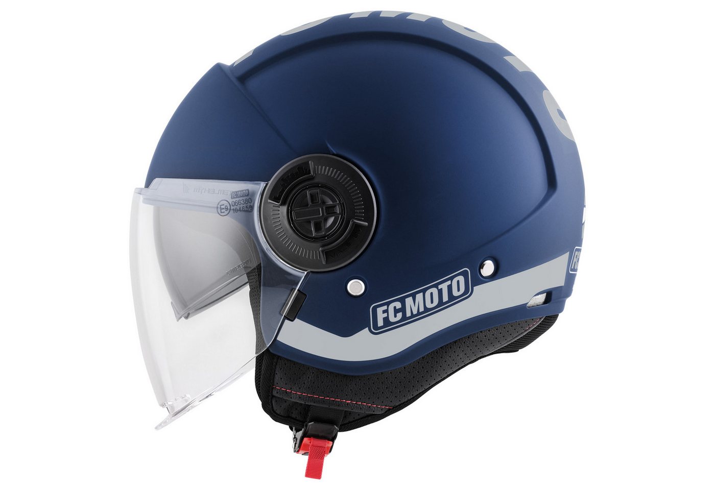 FC-Moto Motorradhelm Ralgo Jethelm, Herausnehmbares Innenfutter,integriertes Sonnenvisier – Bild 3 von 5