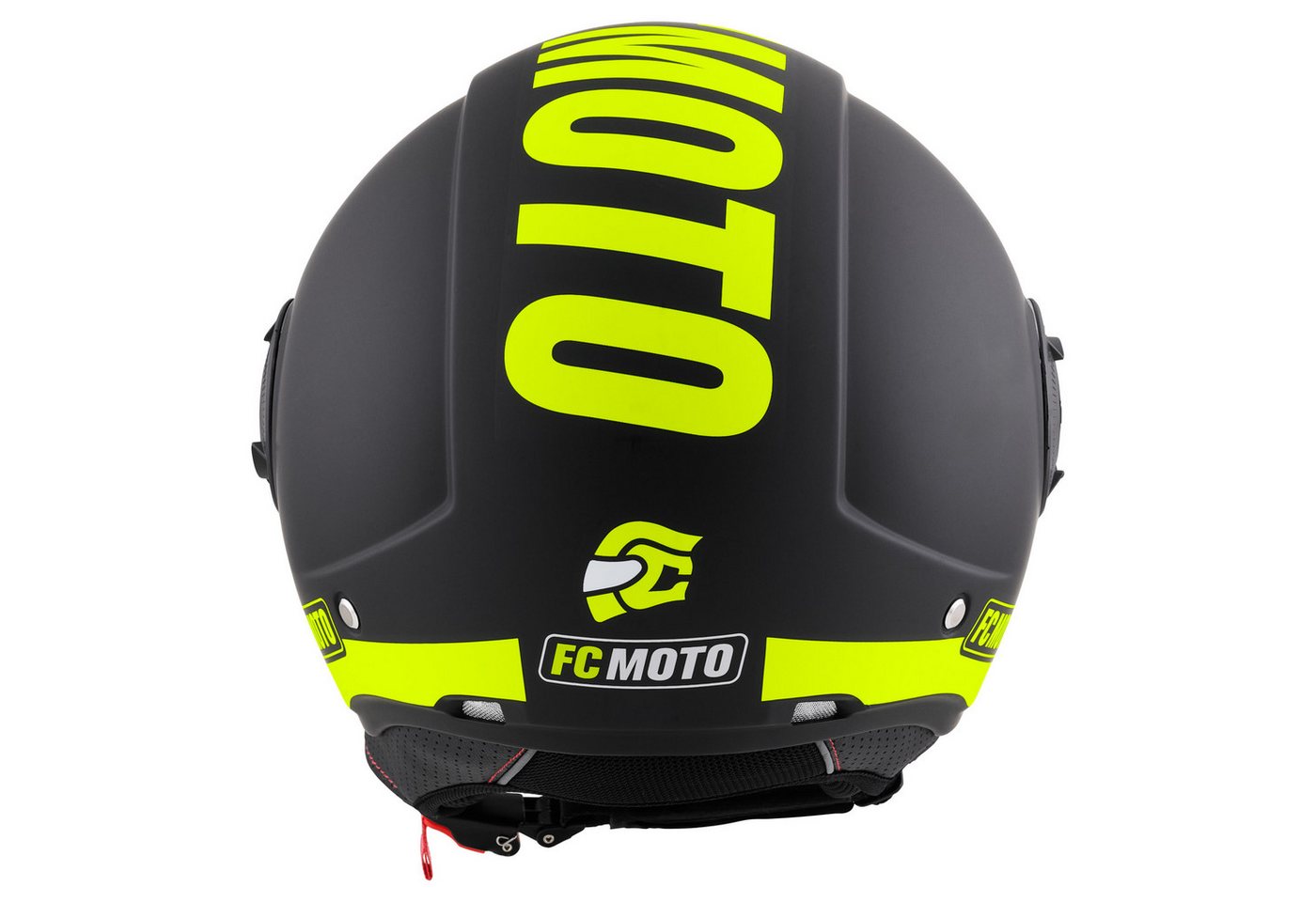 FC-Moto Motorradhelm Ralgo Jethelm, Herausnehmbares Innenfutter,integriertes Sonnenvisier – Bild 5 von 5