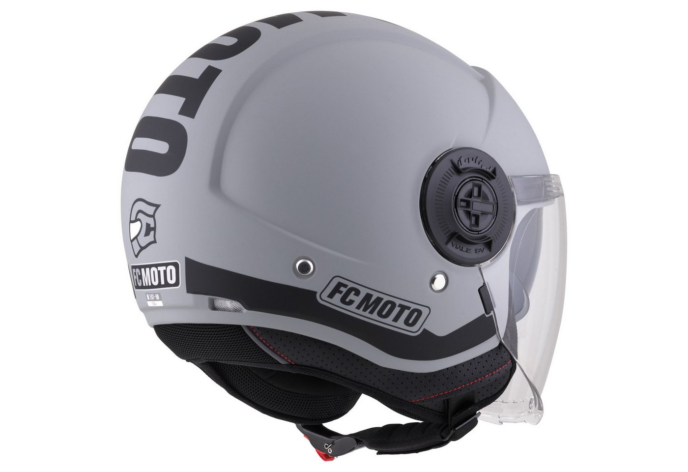 FC-Moto Motorradhelm Ralgo Jethelm, Herausnehmbares Innenfutter,integriertes Sonnenvisier – Bild 2 von 5