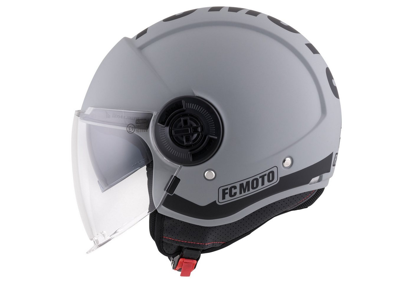 FC-Moto Motorradhelm Ralgo Jethelm, Herausnehmbares Innenfutter,integriertes Sonnenvisier – Bild 3 von 5