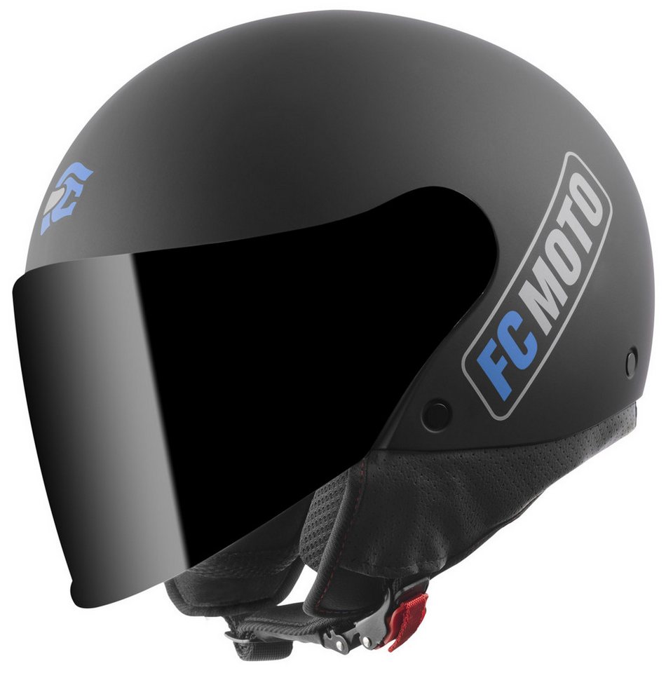 FC-Moto Motorradhelm Square-RS Jethelm, Herausnehmbares Innenfutter – Bild 2 von 5