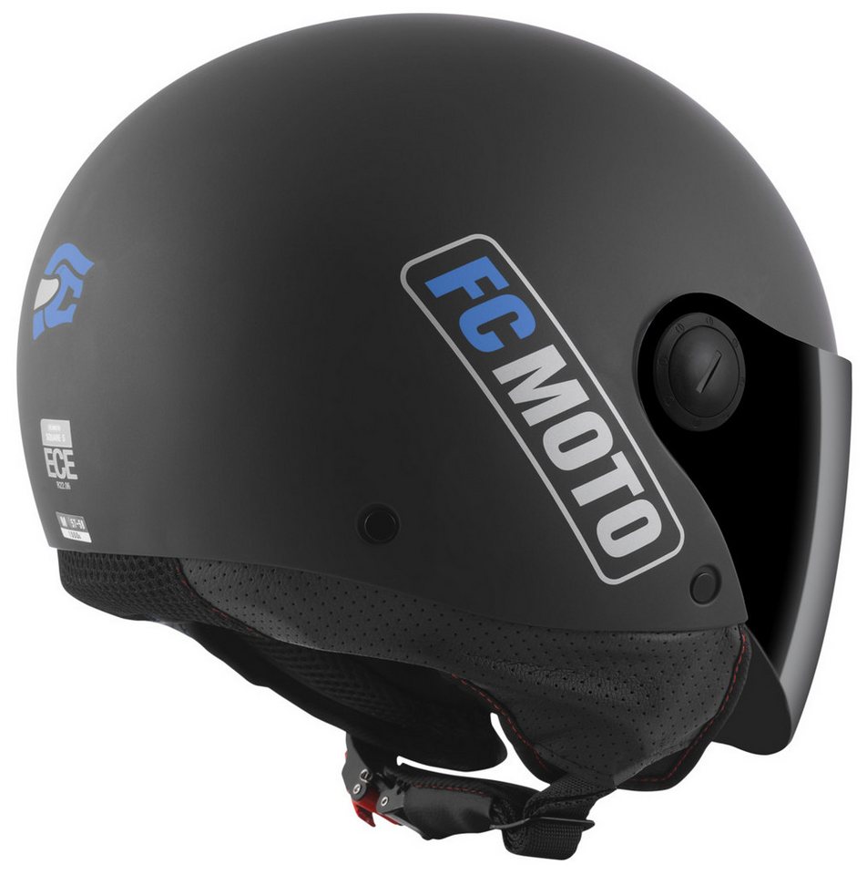FC-Moto Motorradhelm Square-RS Jethelm, Herausnehmbares Innenfutter – Bild 4 von 5
