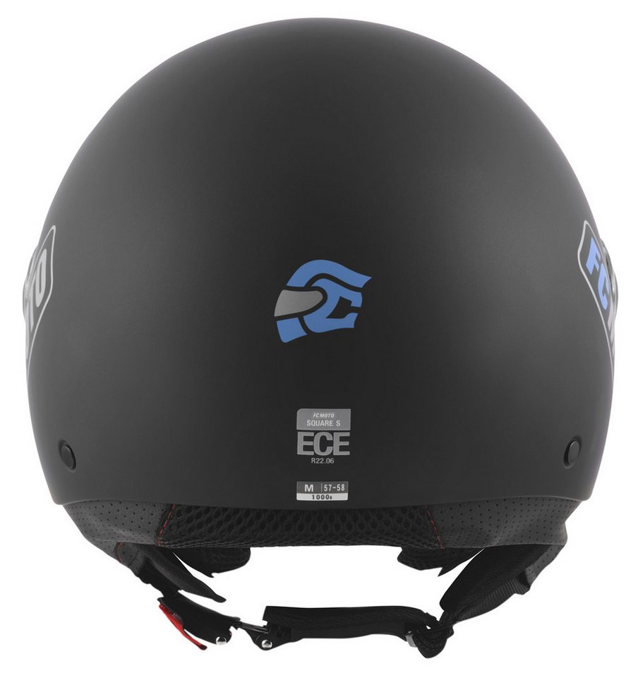 FC-Moto Motorradhelm Square-RS Jethelm, Herausnehmbares Innenfutter – Bild 5 von 5