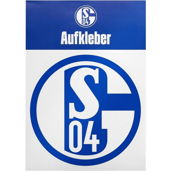 FC Schalke 04 Aufkleber Aufkleber Blau und Weiß 20cm, (1tlg)