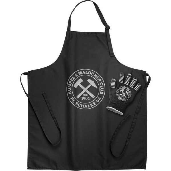 FC Schalke 04 Grillschürze Grillschürze- und Handschuh-Set, (3-tlg)