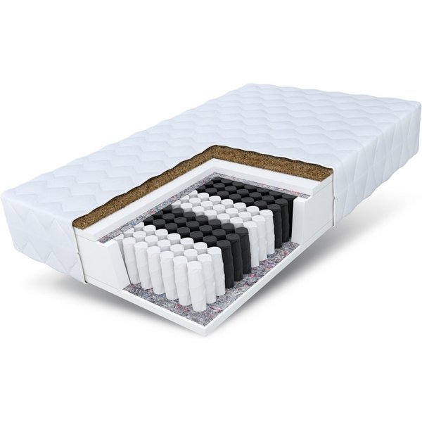 Taschenfederkernmatratze NATURAL MAX 90x200, 140x200, 160x200, 180x200 cm & weitere Größen, FDM, 24 cm hoch, (Matratze mit Kokos, Allergiker geeignet), doppelse