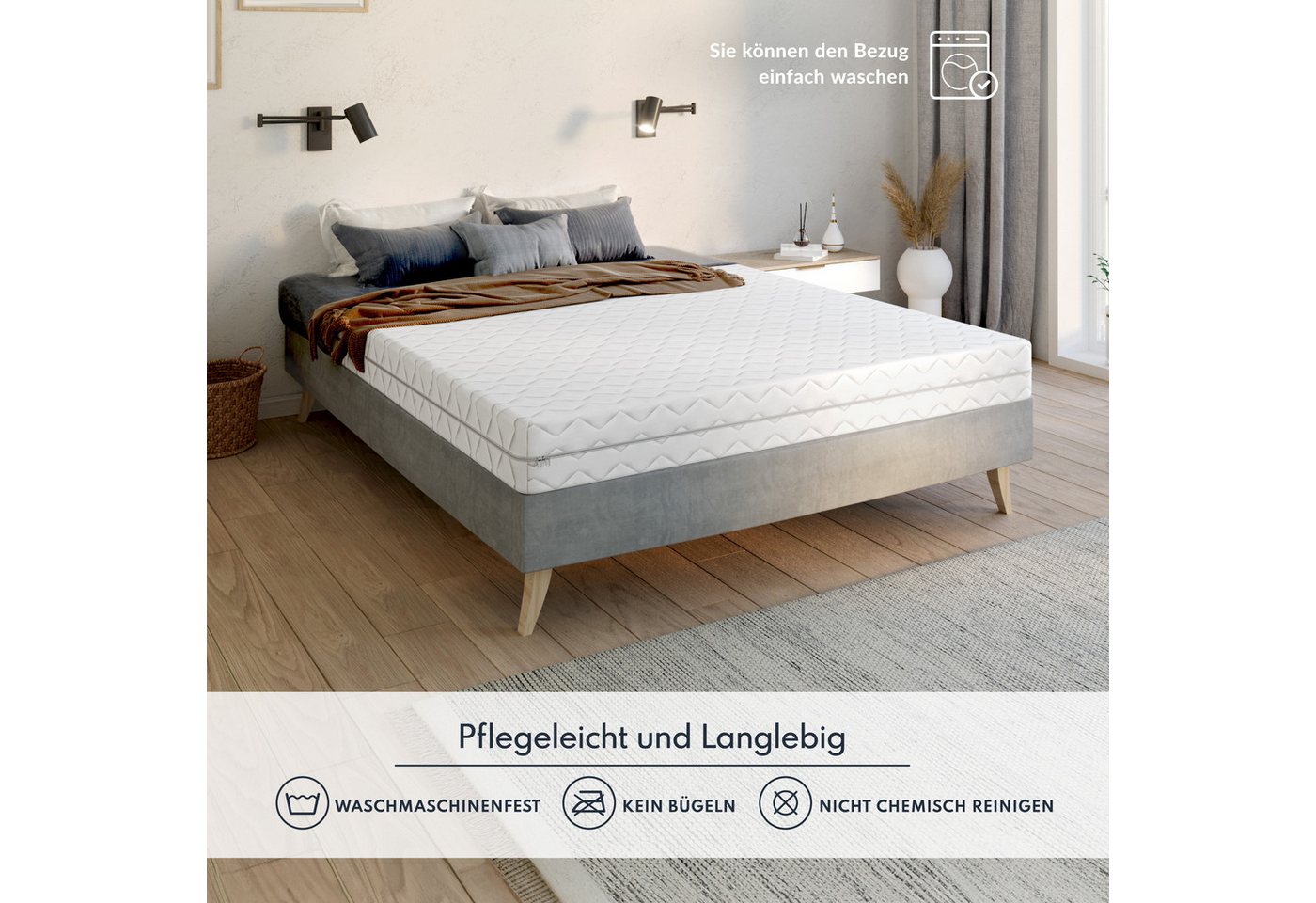 Taschenfederkernmatratze POTENZA, FDM, 16 cm hoch, (1) – Bild 5 von 5