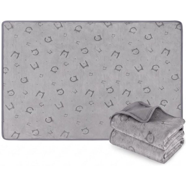 FEANDREA Tierdecke wiederverwendbare Hundematte 2er Set Hamster rutschfest, Tierdecke Hundedecke, 2er Set, 90 x 60 cm