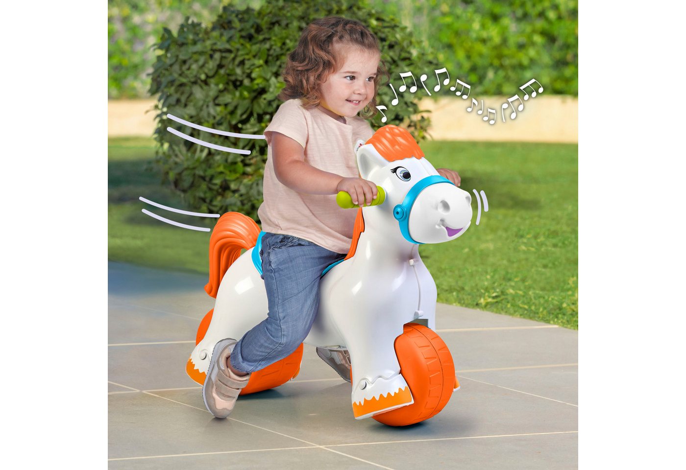 Feber® Schaukelpferd Ponyferber 2in1, mit Licht- und Soundeffekt, Made in Europe – Bild 2 von 5