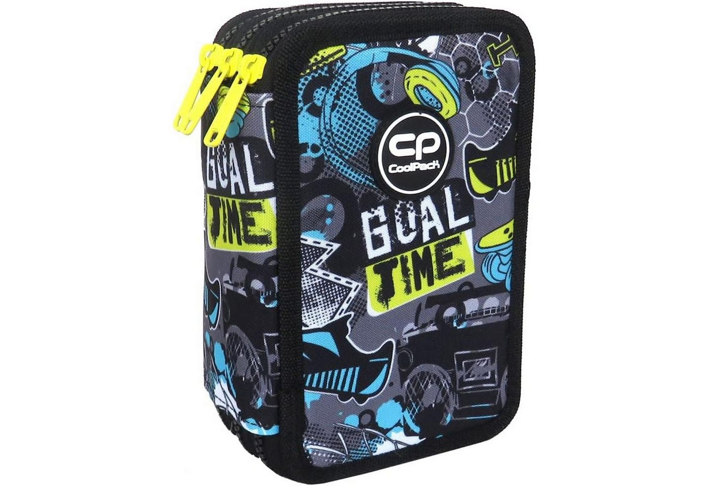 CoolPack Federmäppchen COOLPACK - JUMPER 3 - Dreifach-Federmäppchen mit Zubehör - GOAL TIME – Bild 2 von 5