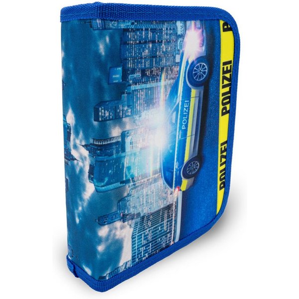 itenga Federmäppchen itenga Schüler-Etui Mäppchen Polizei 28 teilig 1-Zipper