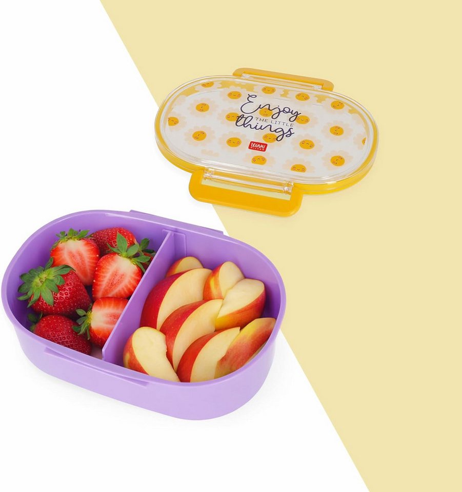 Legami Federmäppchen LEGAMI Snack & Go Lunchbox Daisy 500 ml mit Trenner – Bild 4 von 4