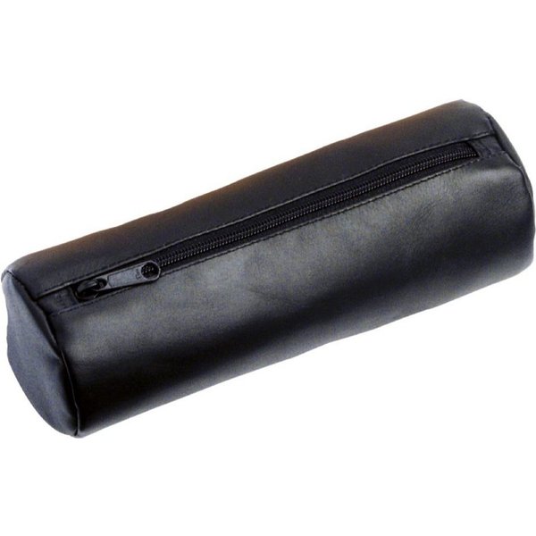 Alassio® Federtasche Alassio Schlamperrolle XXL Leder - schwarz