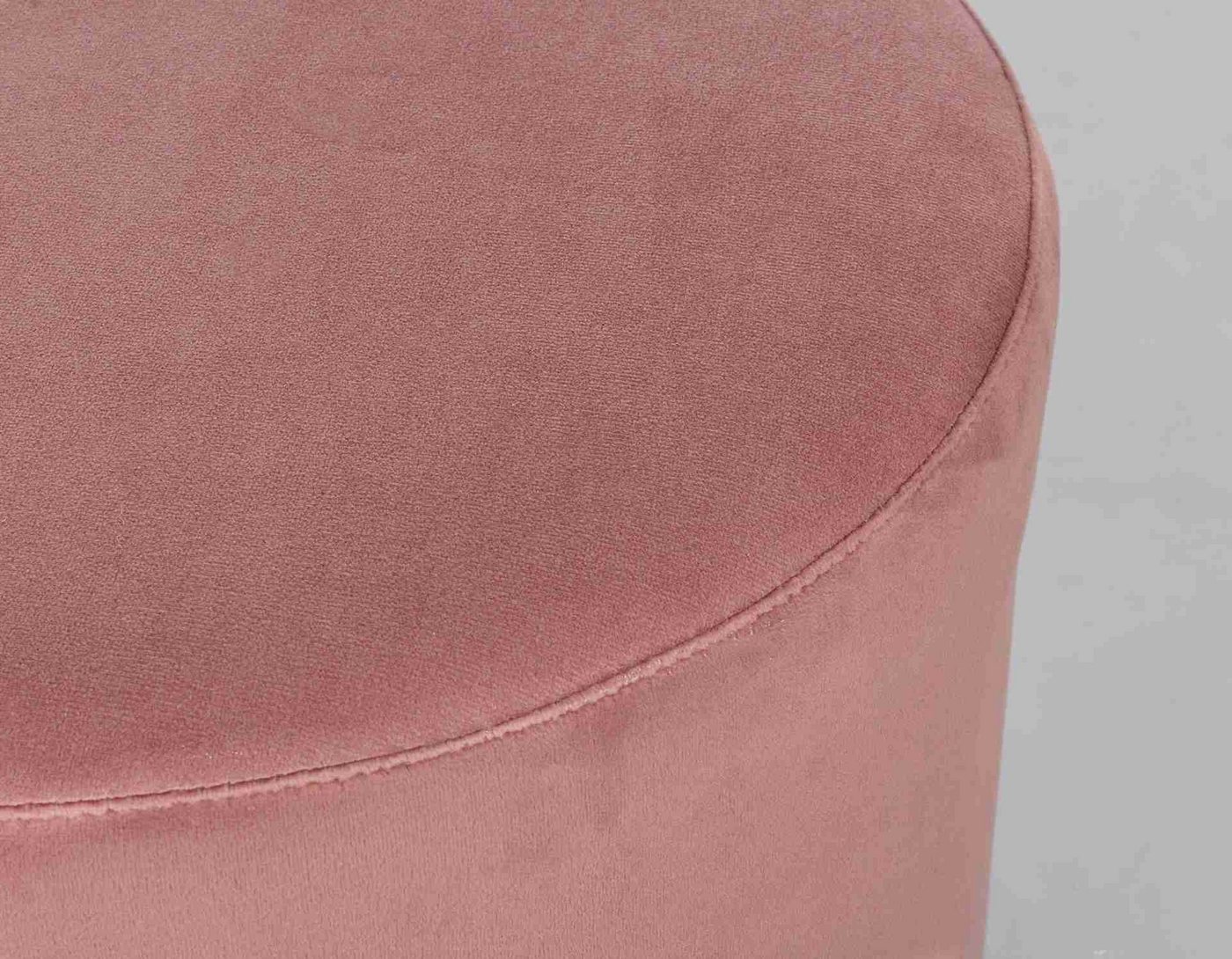 Feeling4Home Pouf Lucilla in Samt-Optik, Rosa – Bild 2 von 5