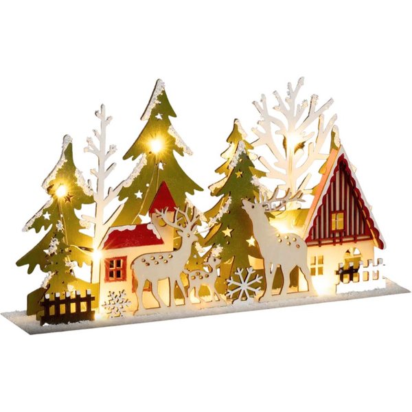 Fééric Lights & Christmas Weihnachtsdorf Weihnachtsdorf, Weihnachtsszene, H. 17 cm