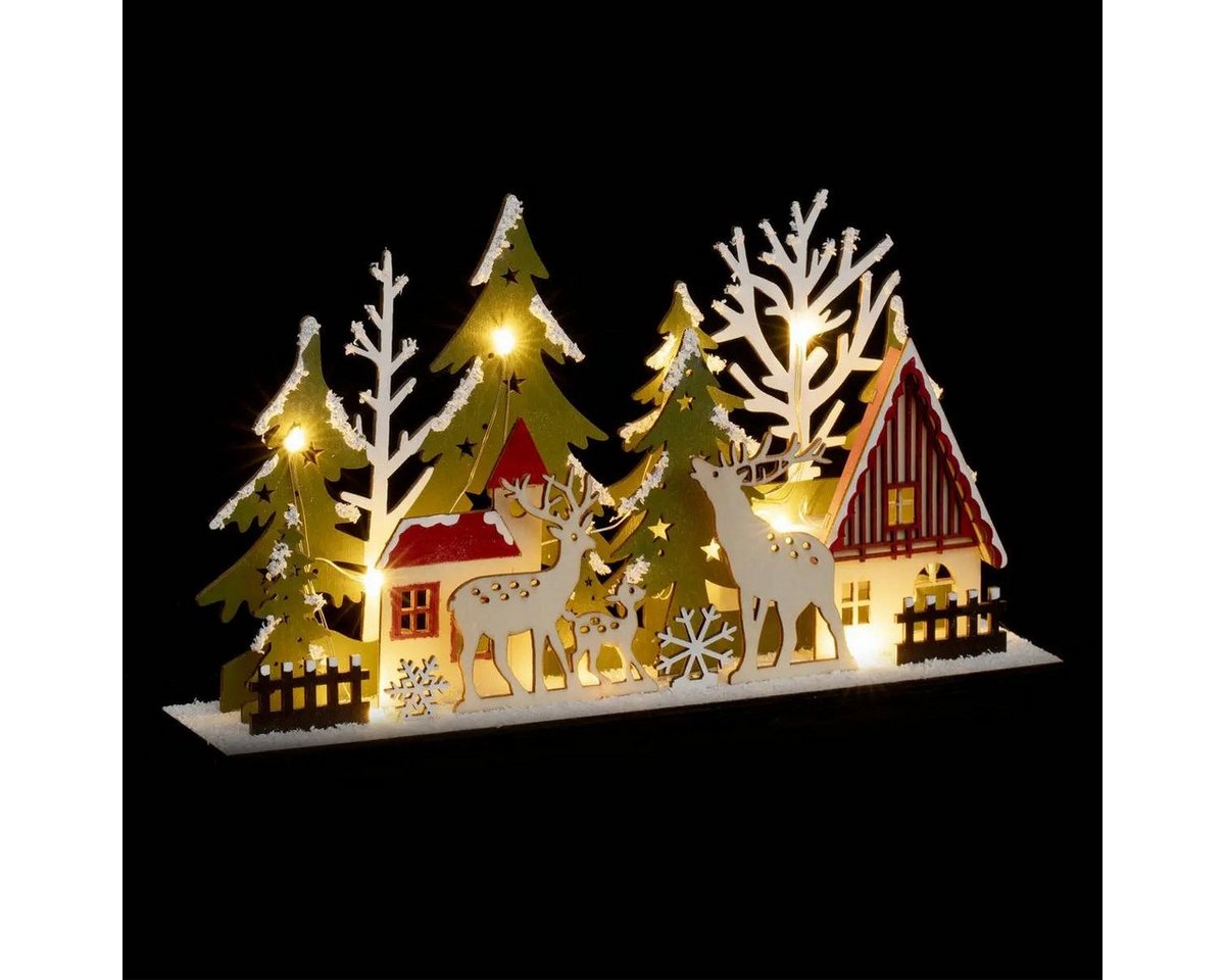 Fééric Lights & Christmas Weihnachtsdorf Weihnachtsdorf, Weihnachtsszene, H. 17 cm – Bild 2 von 2