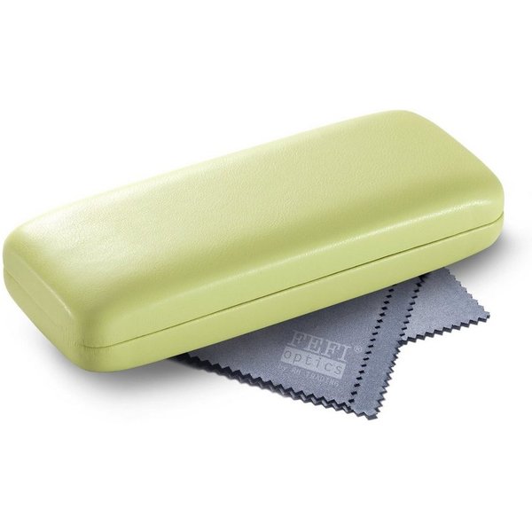 FEFI Brillenetui Hardcase, in Pastell-Farben, Set aus 1 Etui + hochwertigem Mikrofasertuch