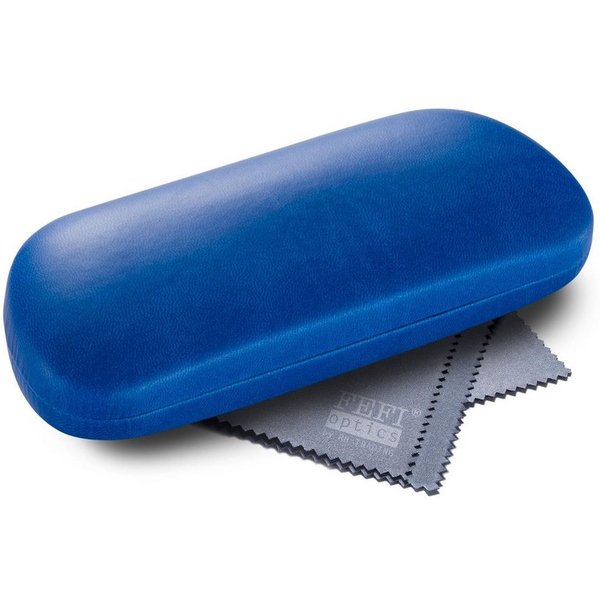 FEFI Brillenetui Softtouch color, seidenmatt (Hardcase), inklusive Mikrofasertuch